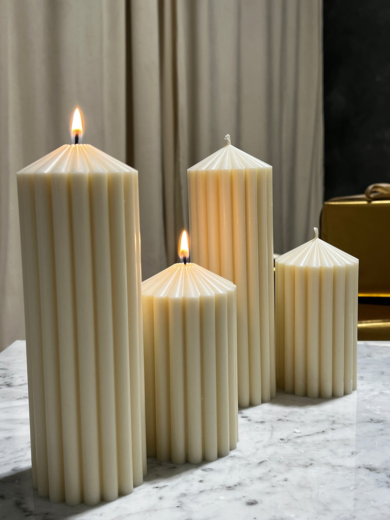 MODERN PILLAR CANDLE SET