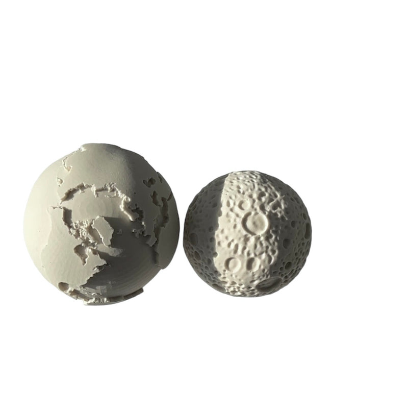 TERRA & LUNA STONE SCULPTURE SET